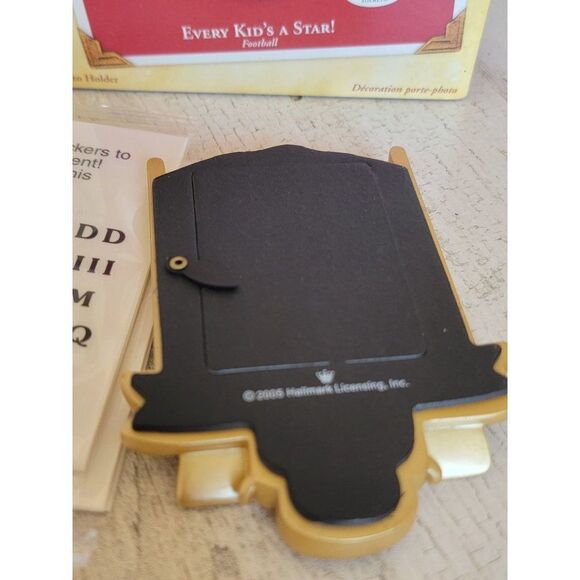 Hallmark football 2005 every kid's a star! ornament photo holder Xmas - Picture 6 of 7